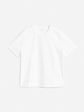 Arket Heavyweight Short Sleeve Crew T-shirt - White
